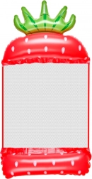 Hamac gonflable en forme de fraise pour l'eau