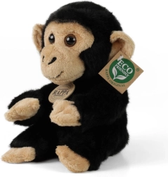 Chimpanzé en peluche assis 18 cm ECO-FRIENDLY