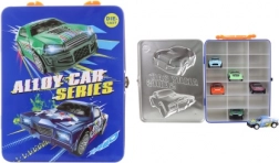 Boîte métallique pour petites voitures avec ensemble de 6 véhicules en métal à rétrofriction