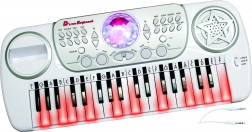 Clavier pour enfants avec boule disco et microphone 50 × 21 cm