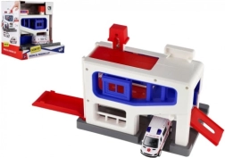 Garage de stationnement avec ambulance pour enfants