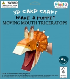 Kit créatif marionnette 3D Tricératops