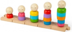 Famille arc-en-ciel à empiler en bois BIGJIGS TOYS