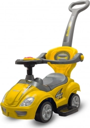 Draisienne pour enfants avec tige de guidage 3-en-1 BABY MIX Mega Car – jaune