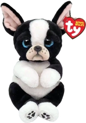 Chien en peluche TY 15 cm – noir et blanc