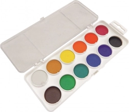 Aquarelles KOH‑I‑NOOR 12 couleurs Ø 30 mm