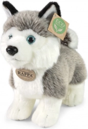 Husky en peluche debout 23 cm – RAPPA éco‑responsable