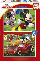 Puzzle MICKEY MOUSE – parc d’attractions 2×20 pièces EDUCA