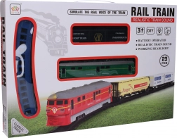 Voie ferrée avec effets 106 × 106 cm