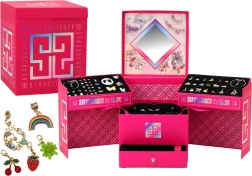 Coffret de création de bijoux pour enfants avec perles et breloques dans une boîte à bijoux, 1267 pièces