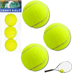 Set de balles de tennis jaunes 3 pcs