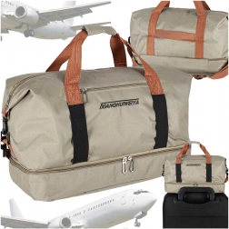 Sac de sport de voyage cabine, beige 58 × 34 cm