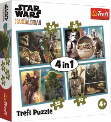 Puzzle 4-en-1 MANDALORIAN et son univers (35–70 pièces) TREFL