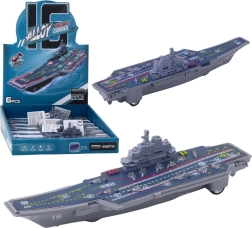 Porte-avions militaire avec lumières et sons 24 cm