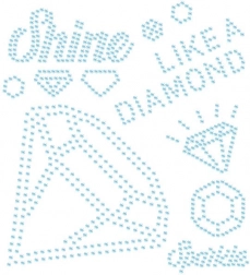 Application thermocollante avec strass – brillez comme un diamant
