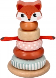 Tour d'empilage avec motif de renard