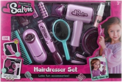 Coffret beauté pour petites coiffeuses avec sèche-cheveux et fer à friser