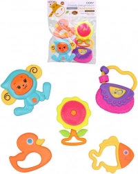 Set de hochets pour bébés, 5 pcs (8,5 × 10 cm)