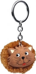 Porte-clés en bois 2KIDS TOYS avec pompon – chat