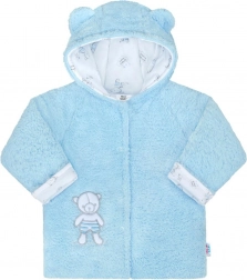 manteau d’hiver pour bébé avec capuche New Baby Nice Bear bleu 86 (12–18 mois)