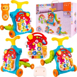 Trotteur, panneau de jeu et petite table 5-en-1 avec réservoir d’eau