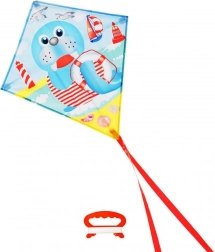 Cerf-volant pour enfants motif phoque 57 × 52 cm