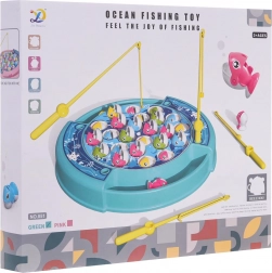 Jeu musical magnétique de pêche aux poissons – bleu