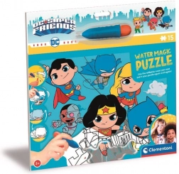 Clementoni Puzzle avec peinture à l’eau : DC Super Friends 15 pièces
