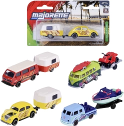 Voiture miniature métallique Volkswagen avec remorque The Originals - 1 pièce