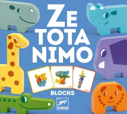 Cubes puzzles avec animaux du zoo de Djeco