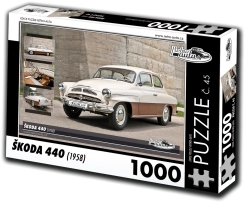 puzzle voitures rétro škoda 440 (1958) 1000 pièces