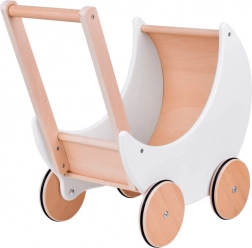 Chariot en bois mignon pour poupées