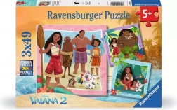 Puzzle Vaiana 2, 3x49 pièces