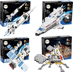 Kit de construction Aerospace 2-en-1 – atterrisseur martien et robot spatial, 146 pièces