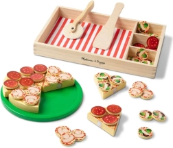 Pizza en bois à découper et à assembler