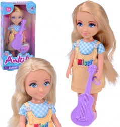poupée Ankiki avec guitare 14 cm