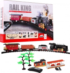 Train pour enfants télécommandé avec lumières et fumée 3+