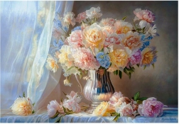 Castorland Puzzle Art Collection pivoines 1500 pièces