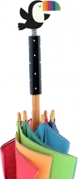 Parapluie enfant avec toucan – design arc-en-ciel Andy Westface