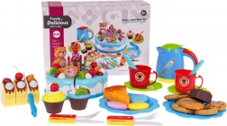 Coffret d’anniversaire pour enfants avec gâteau et service à thé – Bleu