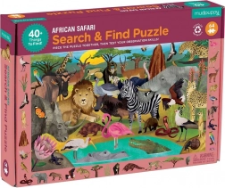 Puzzle Mudpuppy Safari casse-tête et recherche 64 pièces
