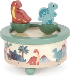 Petite boîte à musique avec dinosaures