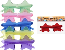 Lunettes de carnaval en forme d’étoile – en plastique