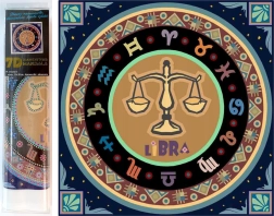 Norimpex peinture diamant 7D – signe du zodiaque Balance 30 × 30 cm