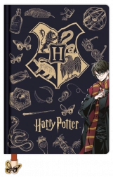Cahier ligné A5 Harry Potter Navy & Gold