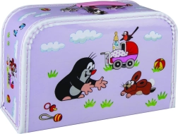 Valise pour enfants Krtek et poussette violet