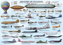 EUROGRAPHICS Puzzle Histoire de l’aviation 1000 pièces