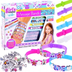 Ensemble créatif pour créer des bracelets avec des rubans colorés et des perles