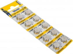 Piles alcalines LR44 VINNIC 10 pcs