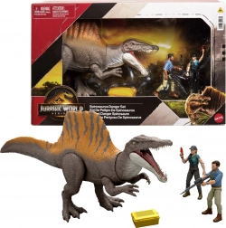 Jurassic World Rebirth – figurine Spinosaurus avec personnages articulés et accessoires